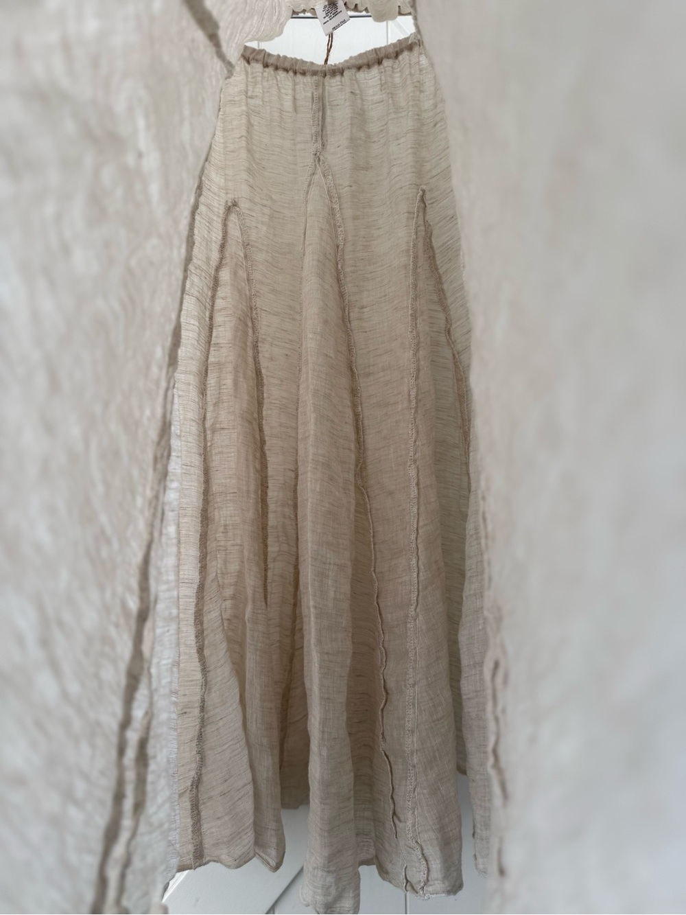 CP Shades Linen Maxi Skirt Elastic Waist Lagenlook Size Medium - Picture 15 of 16